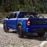rear exterior view of the 2025 Nissan Frontier for sale in Greenfield, WI