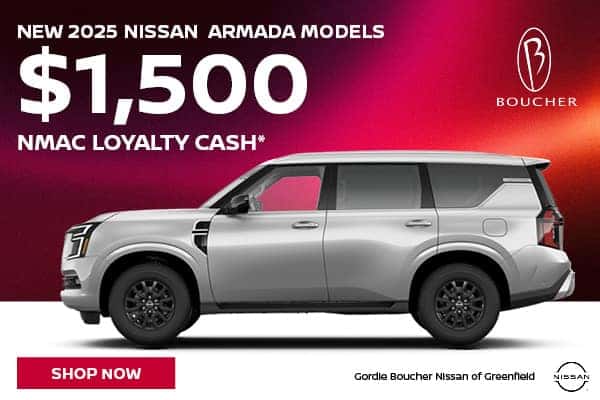 Save on new 2025 Nissan Armada models in Greenfield, WI