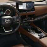 interior view of the infotainment technology inside the 2026 Nissan Rogue for sale in Greenfield ,WI
