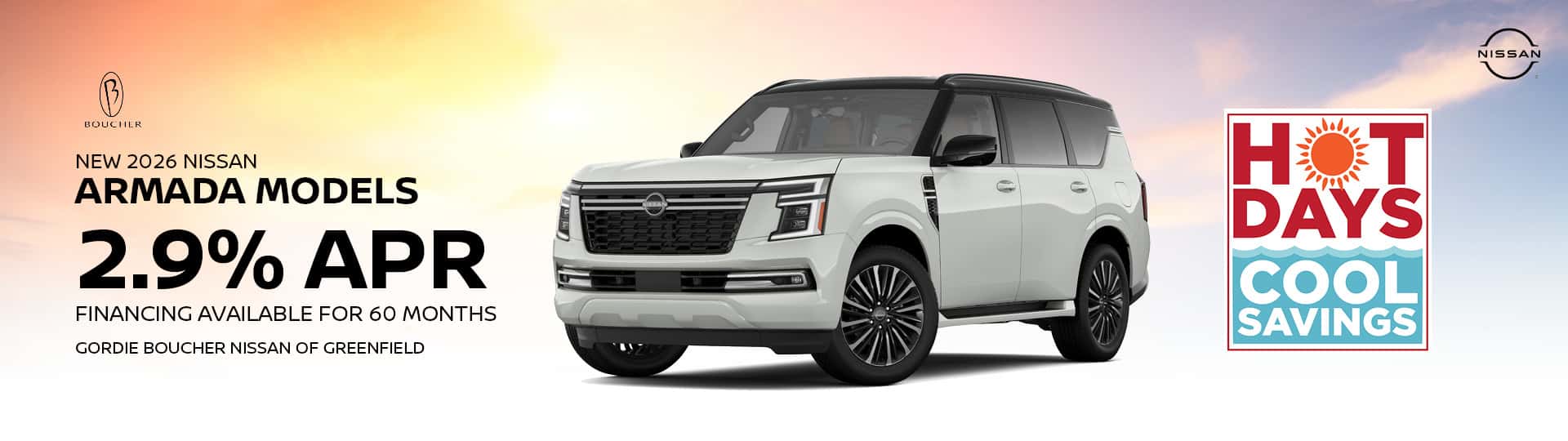 Save on a NEW 2026 Nissan Armada