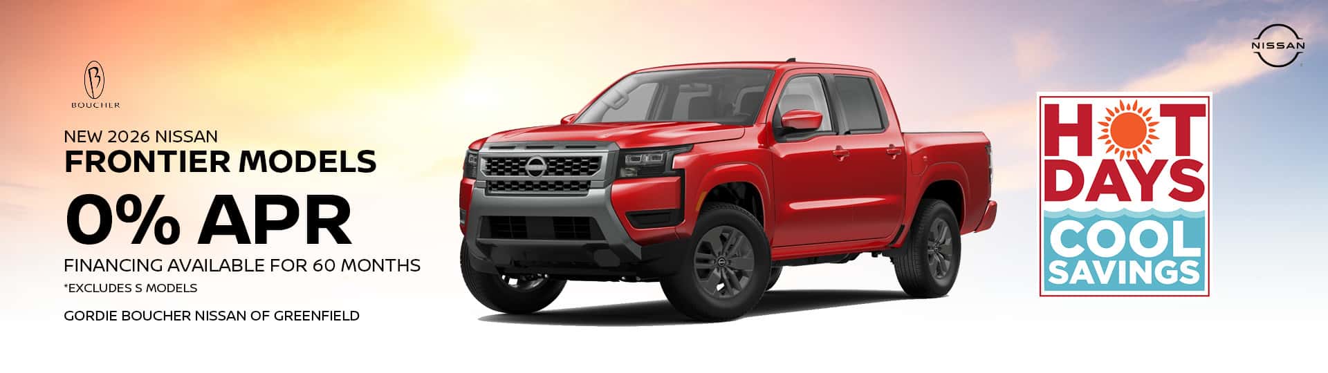 Save on a NEW 2026 Nissan Frontier!
