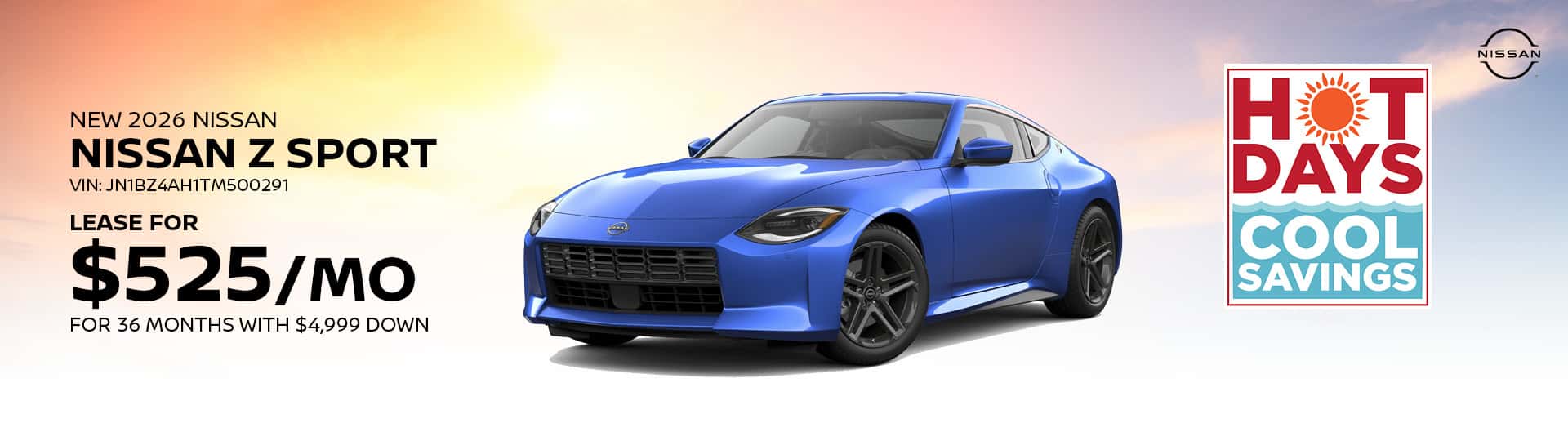 Save on a NEW 2026 Nissan Z Sport!