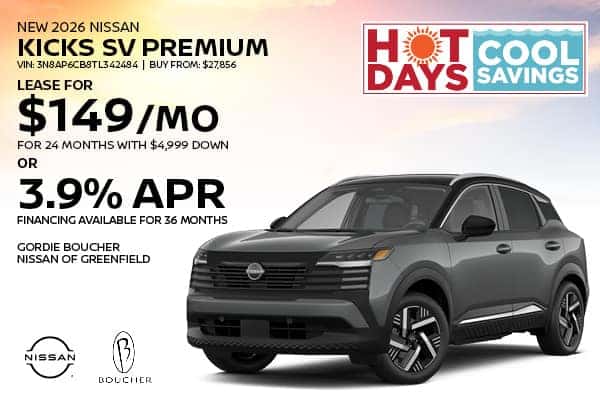Save on a New 2026 Nissan Kicks SV Premium!