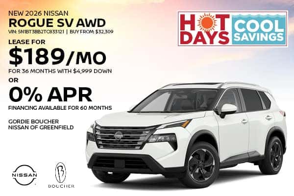 Save on a New 2026 Nissan Rogue SV AWD!