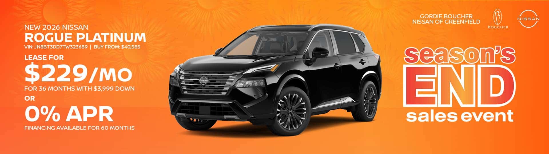 Save on New 2026 Nissan Rogue Platinum in Greenfield, WI