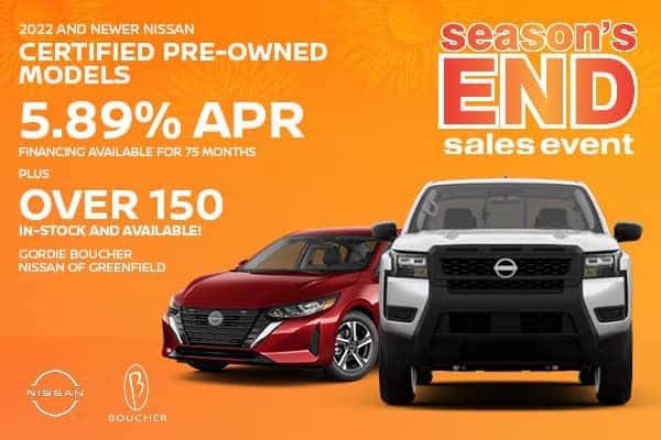 Save on 2022 and Newer Nissan Certified Pre-Owned Models