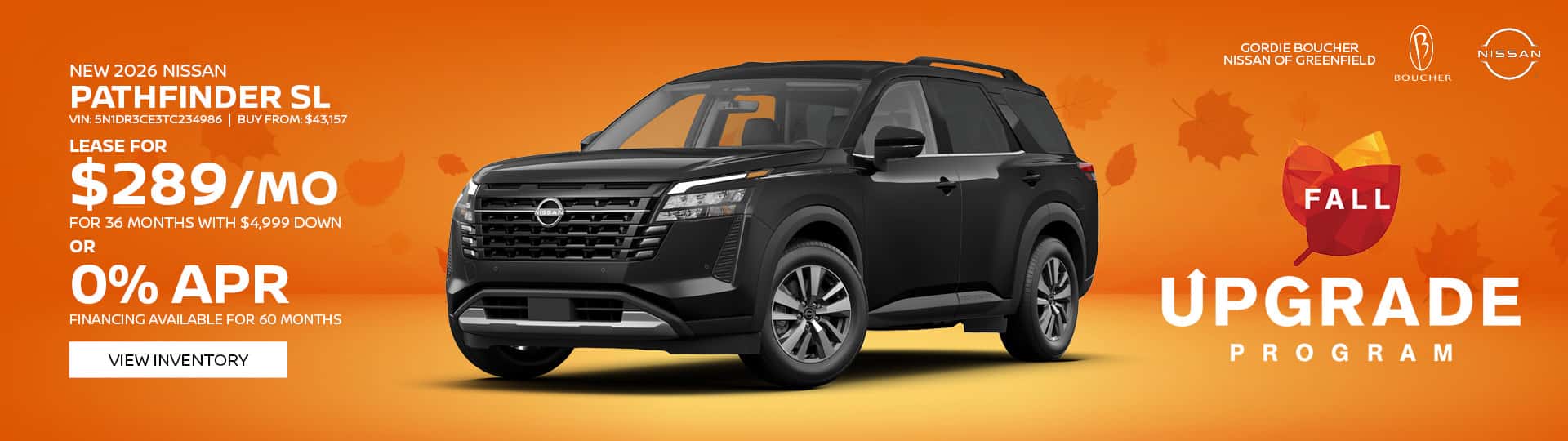 Save on a New 2026 Nissan Pathfinder SL!