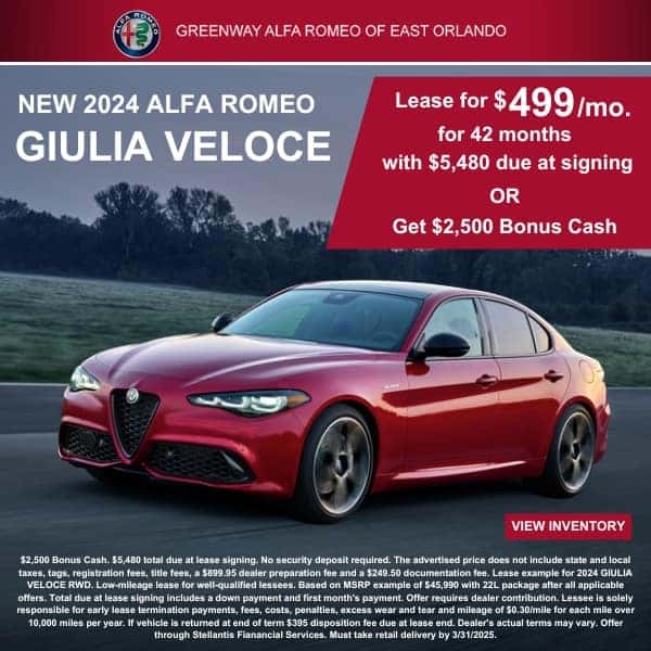New 2024 Alfa Romeo Giulia Veloce