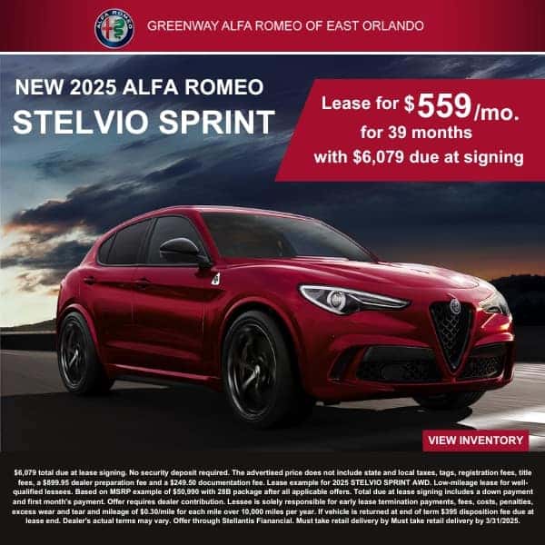 New 2025 Alfa Romeo Stelvio Sprint