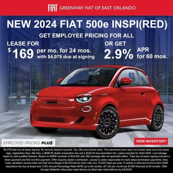 New 2024 FIAT 500e INSPI(RED)