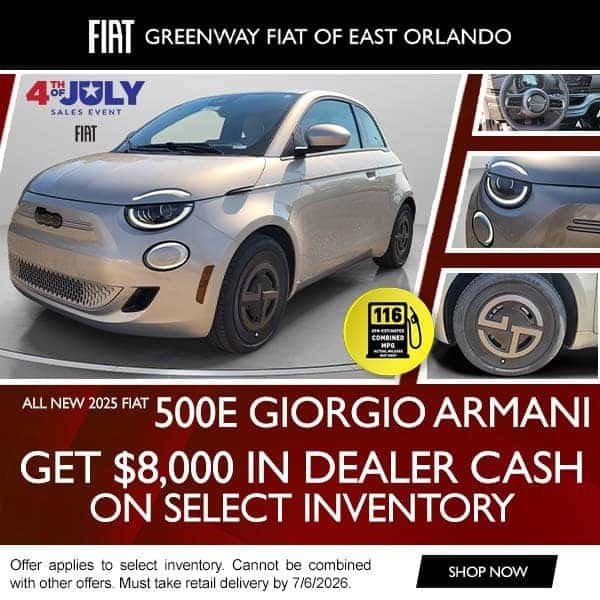 2025 FIAT 500e Giorgio Armani