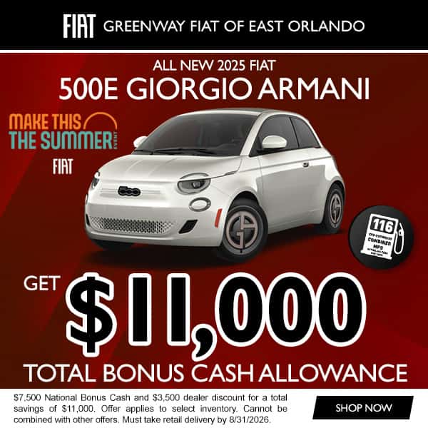 2025 FIAT 500e Giorgio Armani