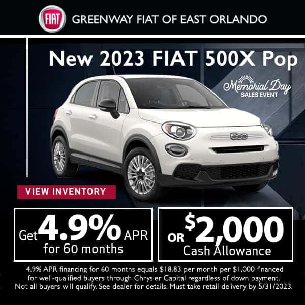 New 2023 Fiat 500X Pop
