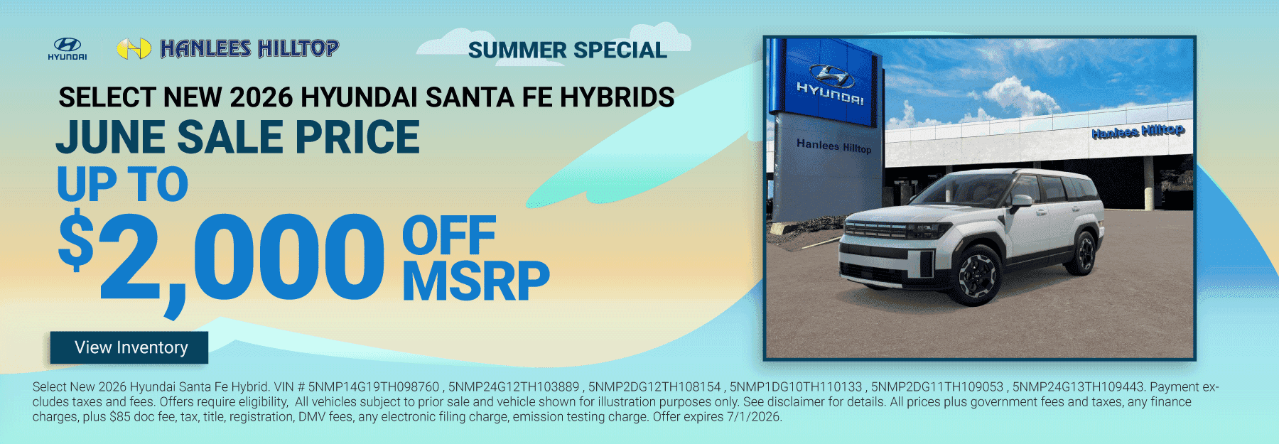 SELECT NEW 2026 HYUNDAI SANTA FE HYBRIDS SPECIAL