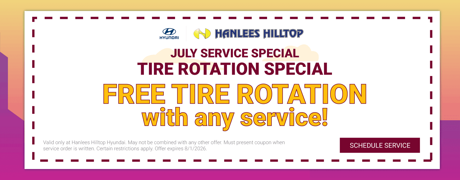 Tire Rotation Special