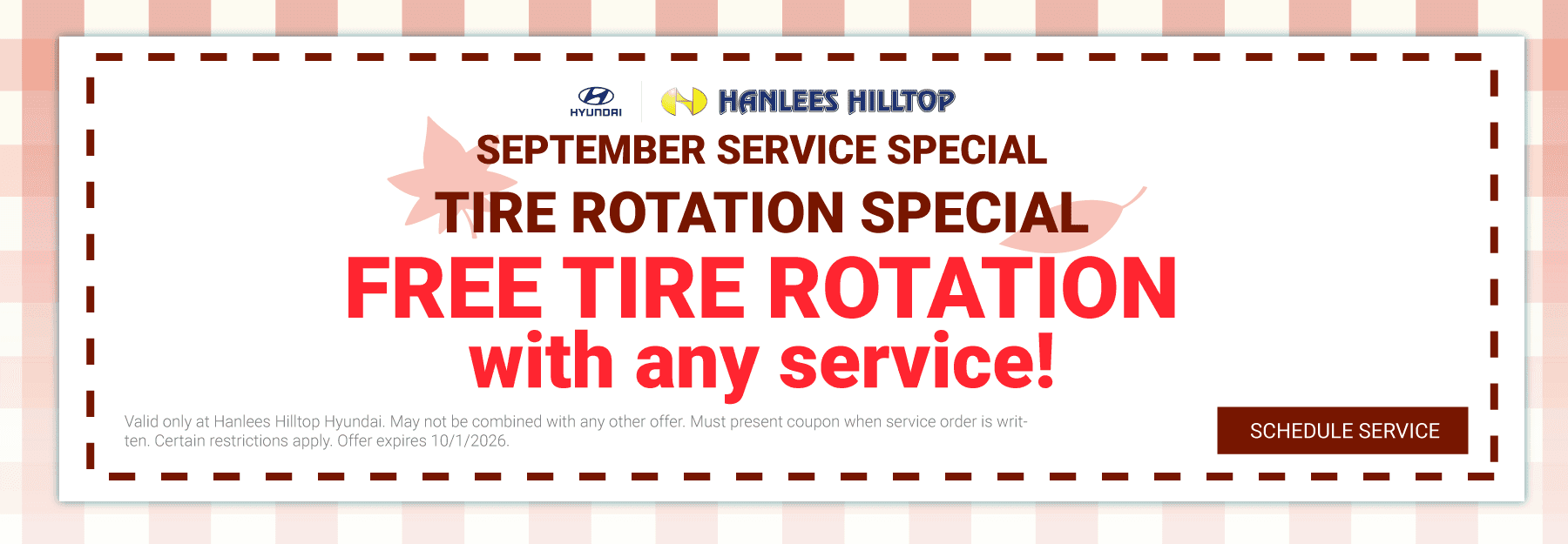 Tire Rotation Special