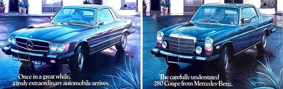 Guests and vehicles inside the Mercedes-Benz of Carlsbad showroom