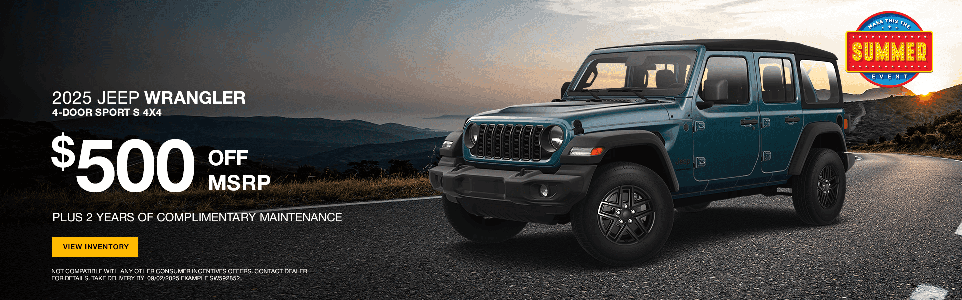 2025 JEEP WRANGLER 4-DOOR SPORT S 4X4