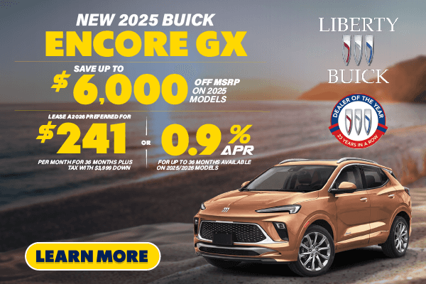 Save up to $6,000 on a new 2025 Buick Encore GX