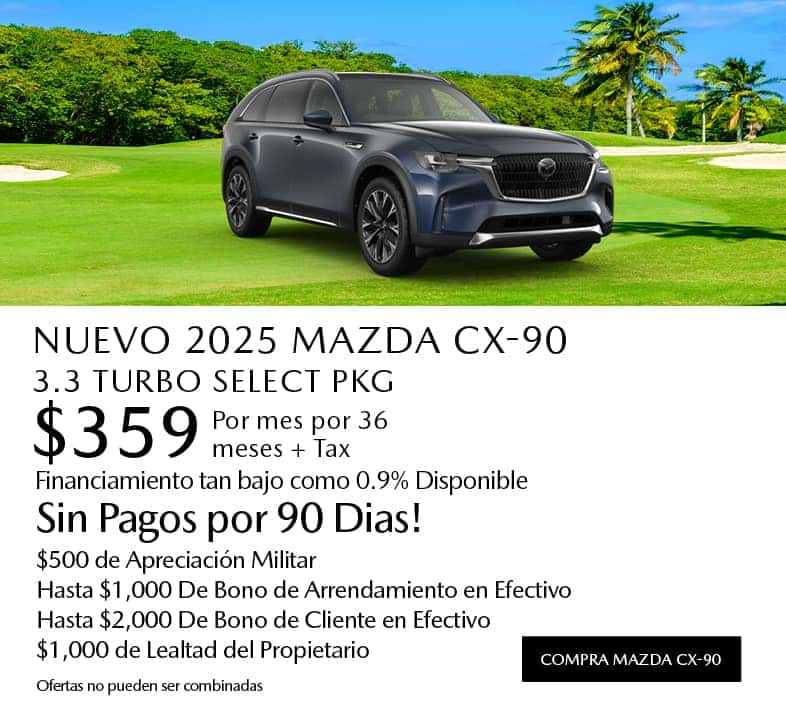 Nuevo 2025 Mazda CX-90 Turbo Select PKG