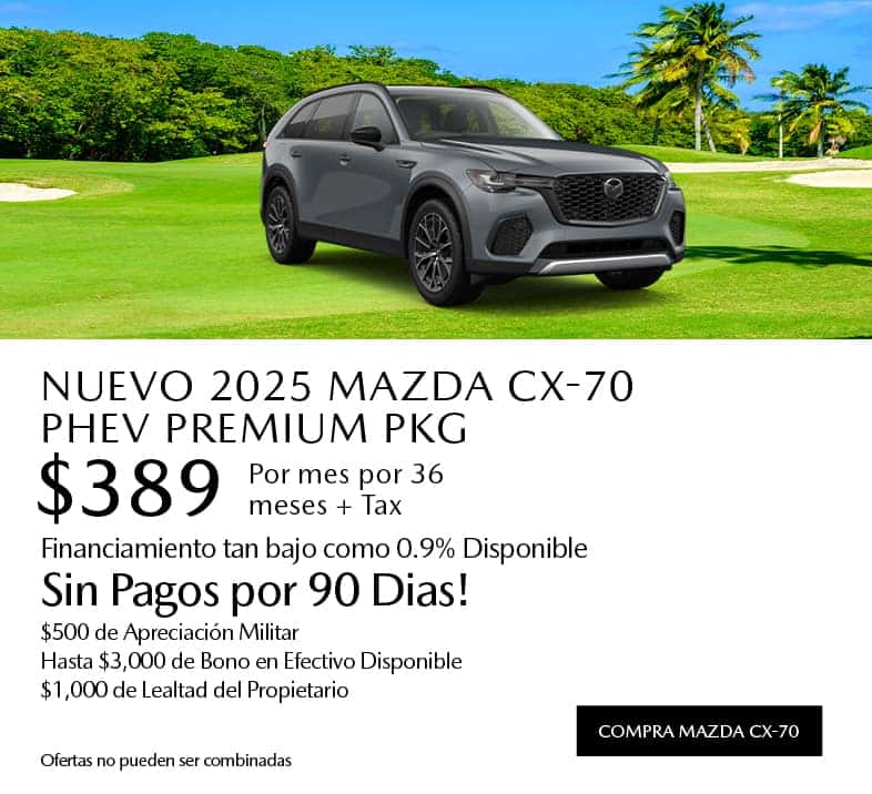 Nuevo 2025 Mazda CX-70 PHEV ES
