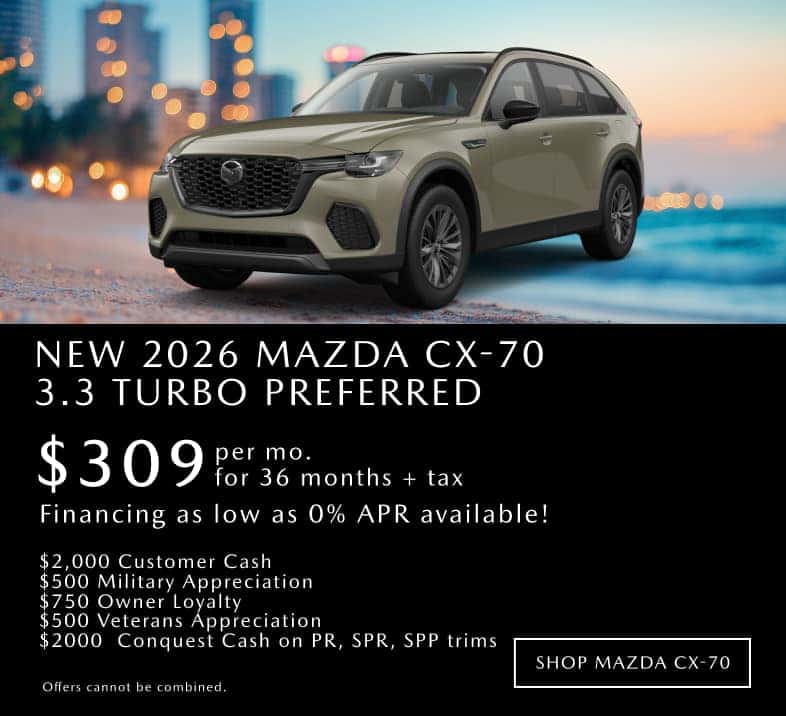 New 2026 Mazda CX-70 3.3 Turbo Preferred