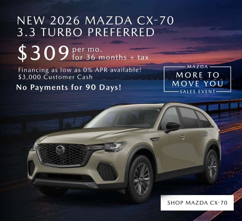 New 2026 Mazda CX-70 3.3 Turbo Preferred