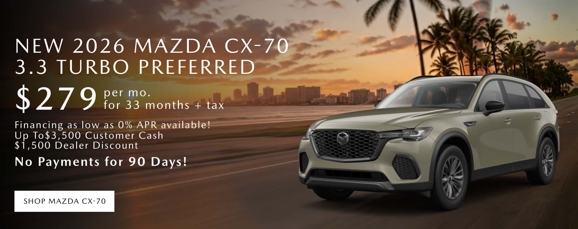 NEW 2026 MAZDA CX-70 TURBO PREFERRED