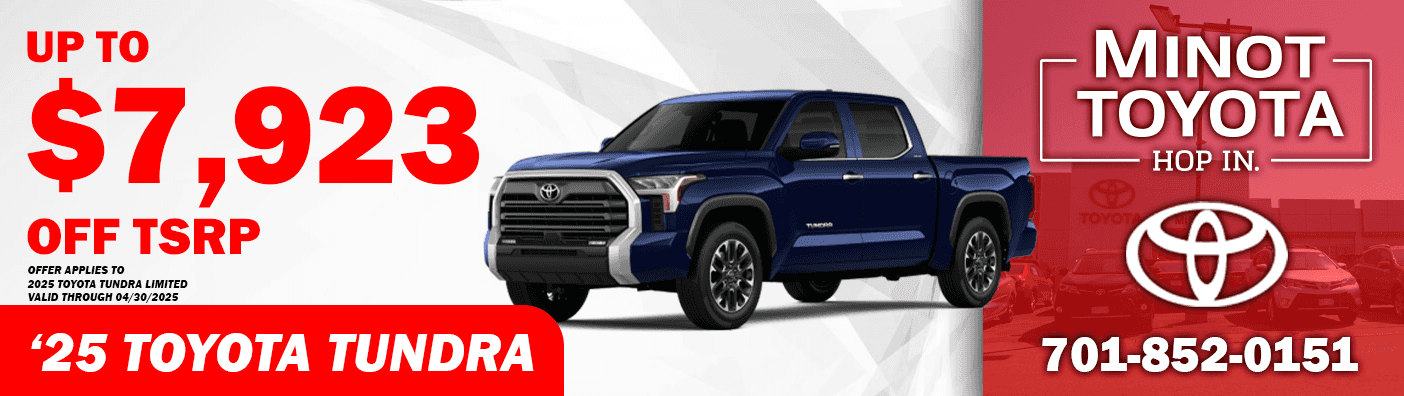 New Toyota Vehicles For Sale | Minot Automotive Company
