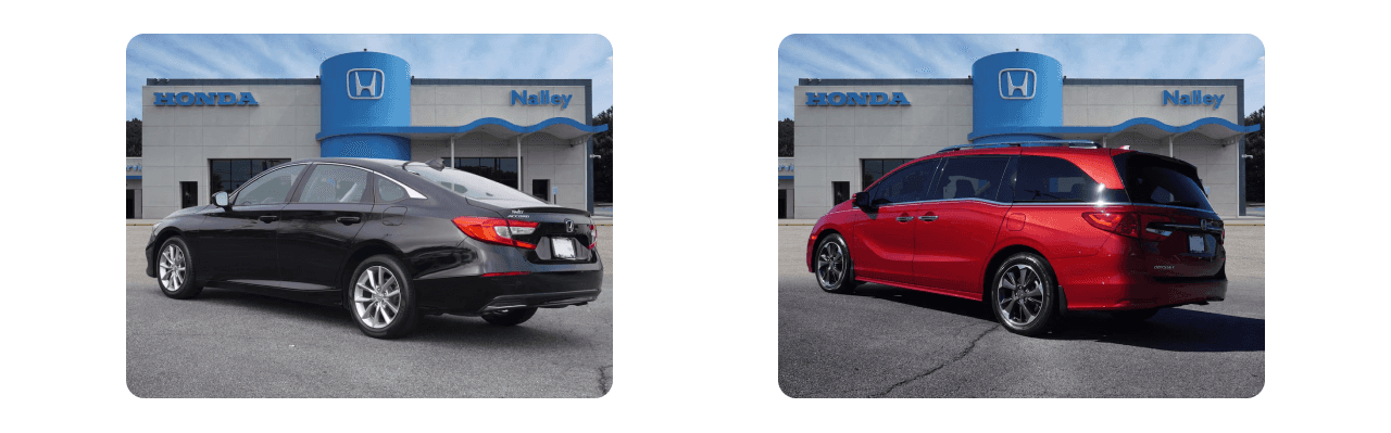 Interior view of Nalley Honda Brunswick dealership with friendly staff assisting customers with vehicle selection and financing options.