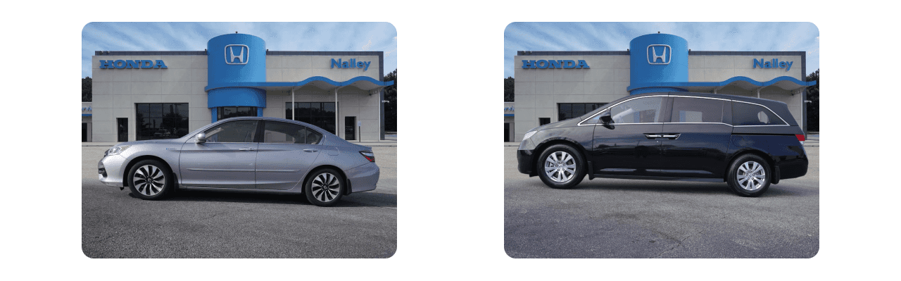Nalley Honda Brunswick dealership featuring a variety of new Honda vehicles available for sale.