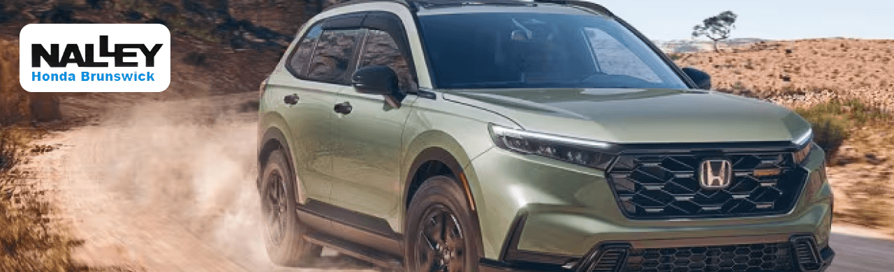 2025 Honda CR-V on display at Nalley Honda Brunswick dealership lot in GA