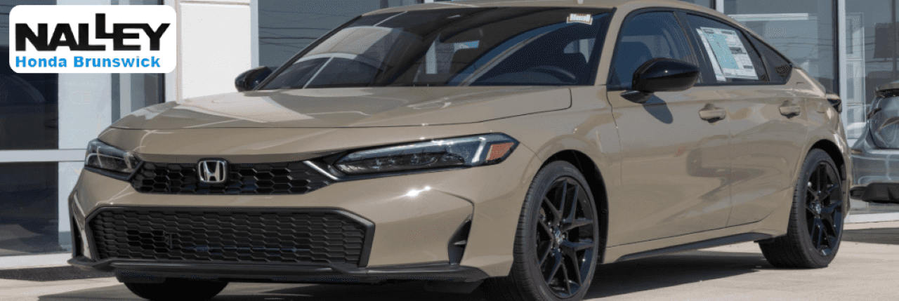 Honda Civic lineup on the Nalley Honda
