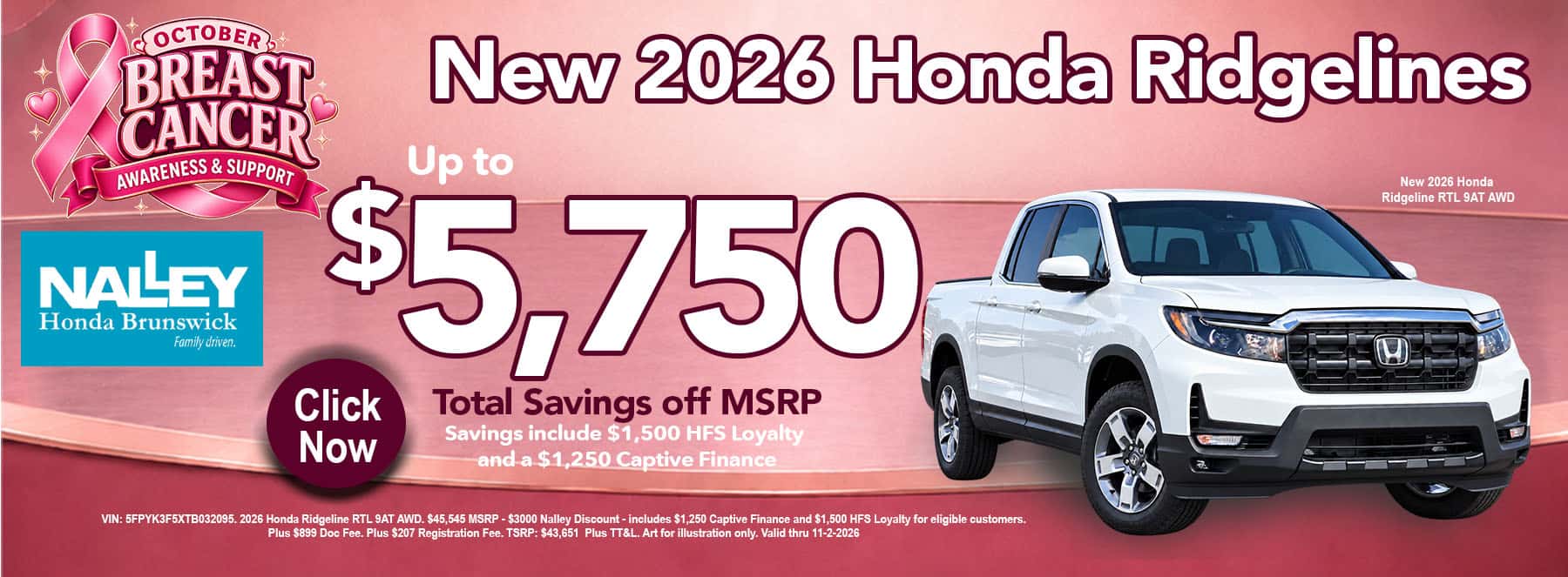 $5,750 Off Ridgelines