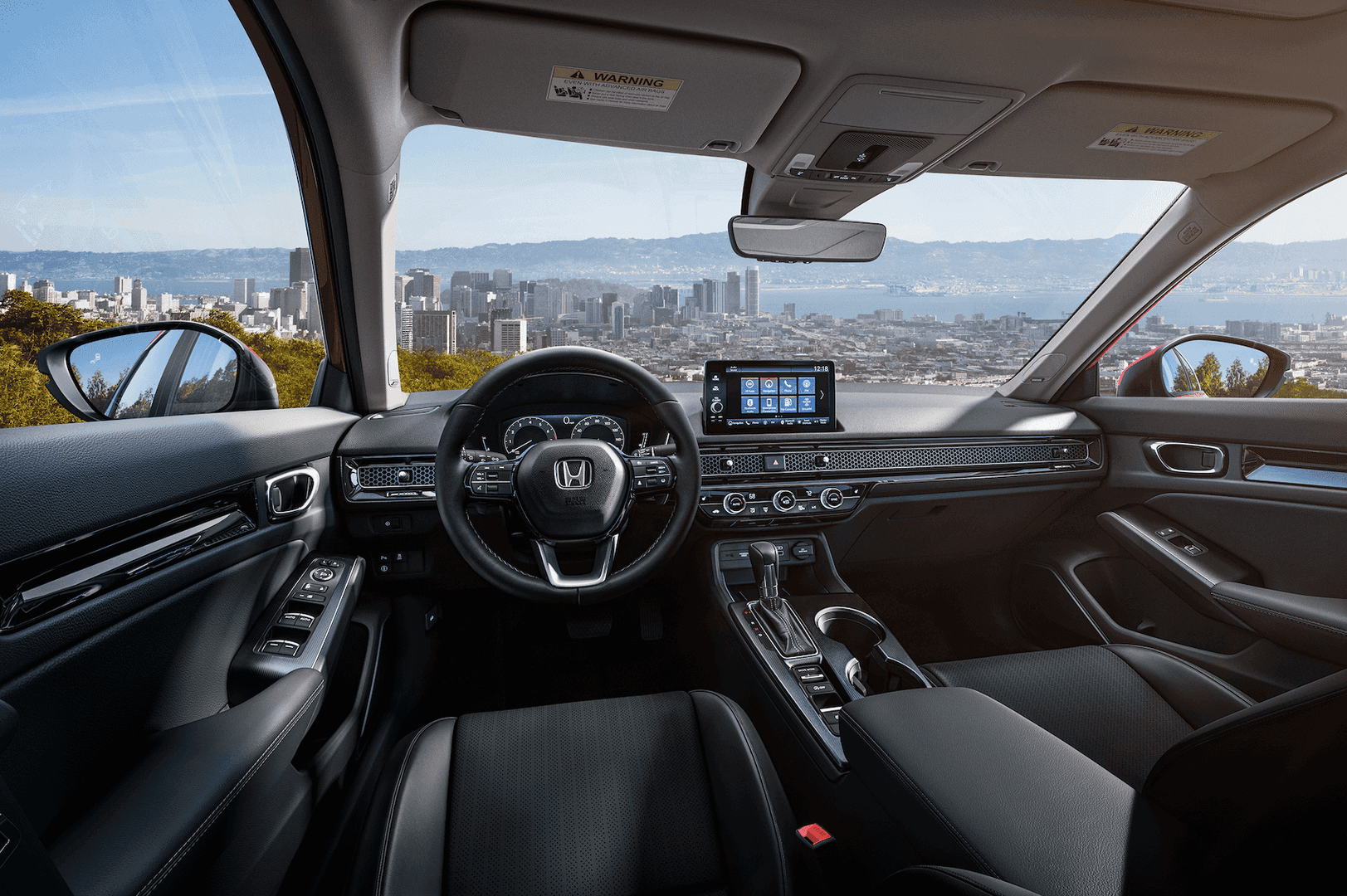 A look inside the 2022 Honda Civic's cabin