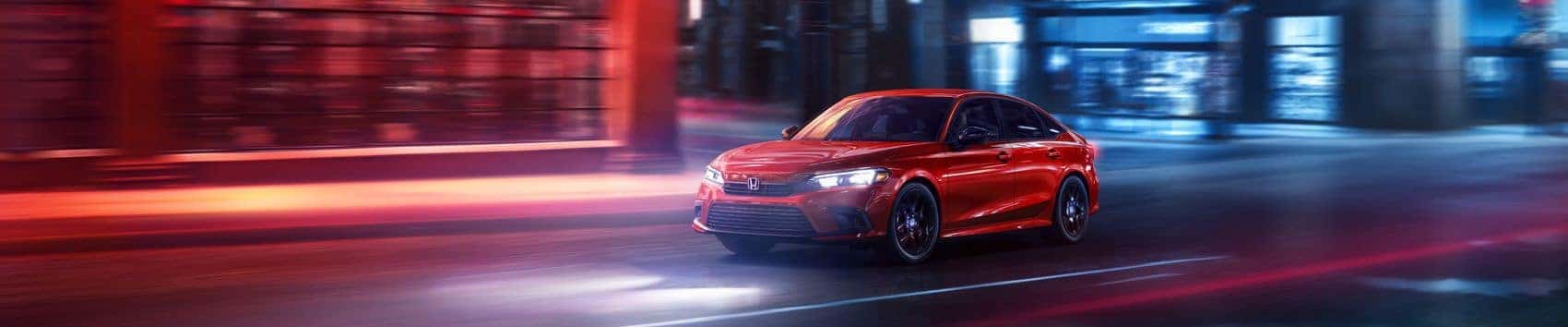 Honda Civic at night