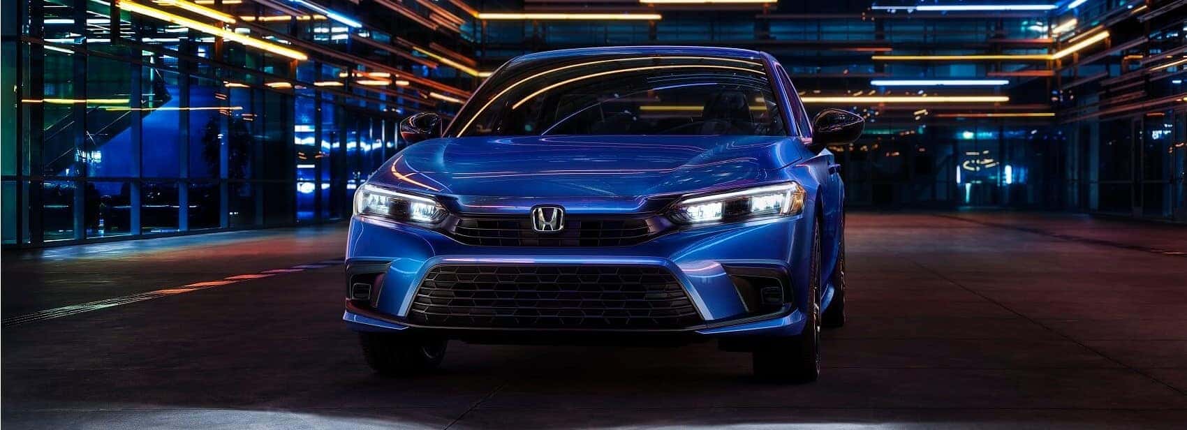 Honda Civic Blue Snipped