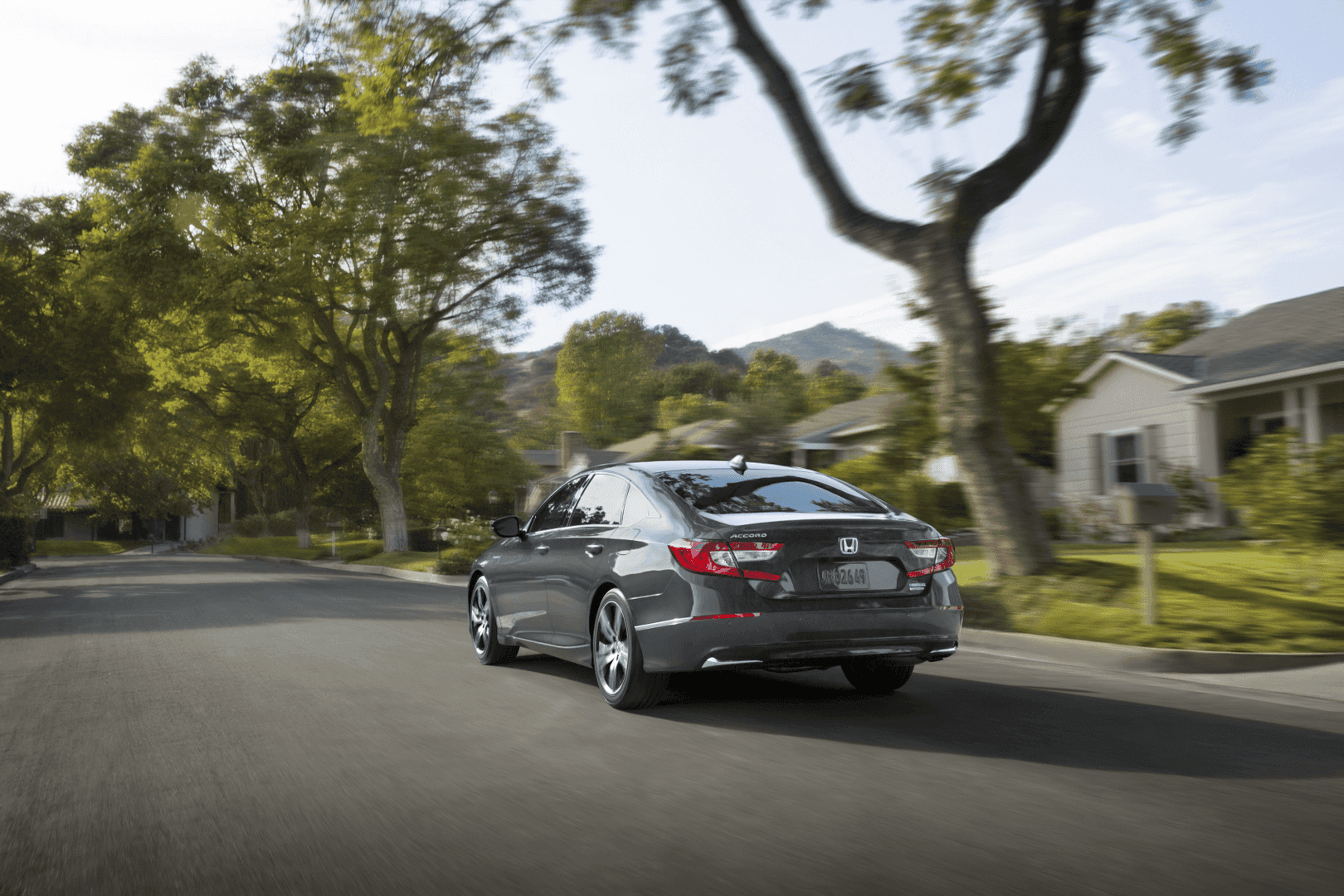 Honda Accord Hybrid Touring Grey Suburb Day
