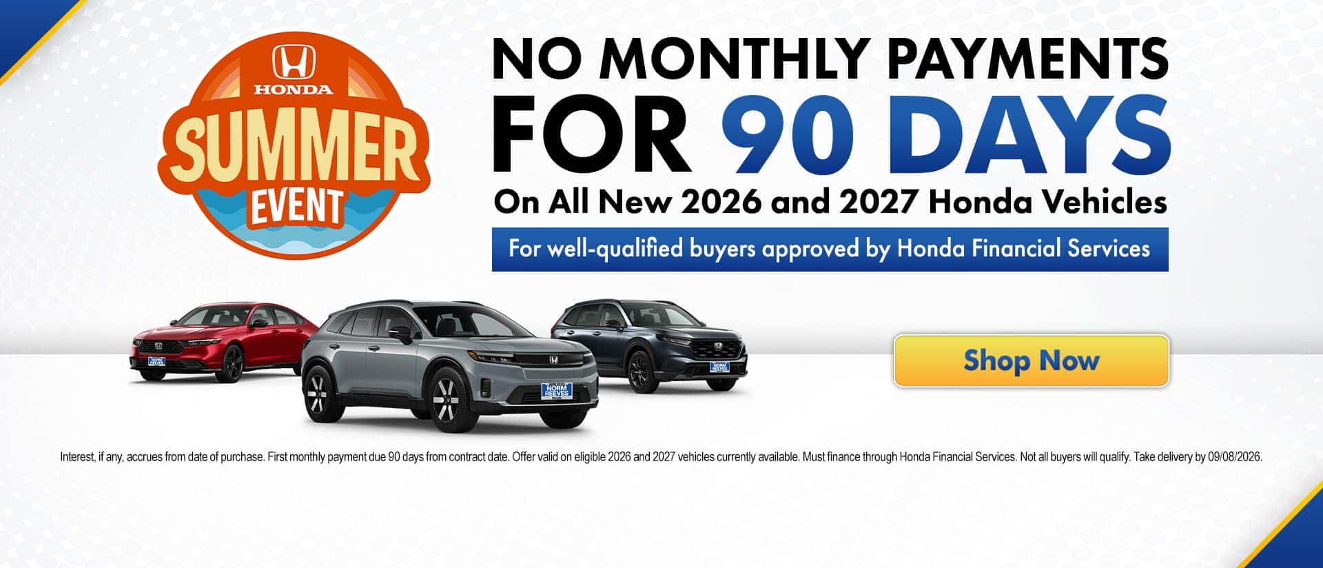 No Payments for 90 Days