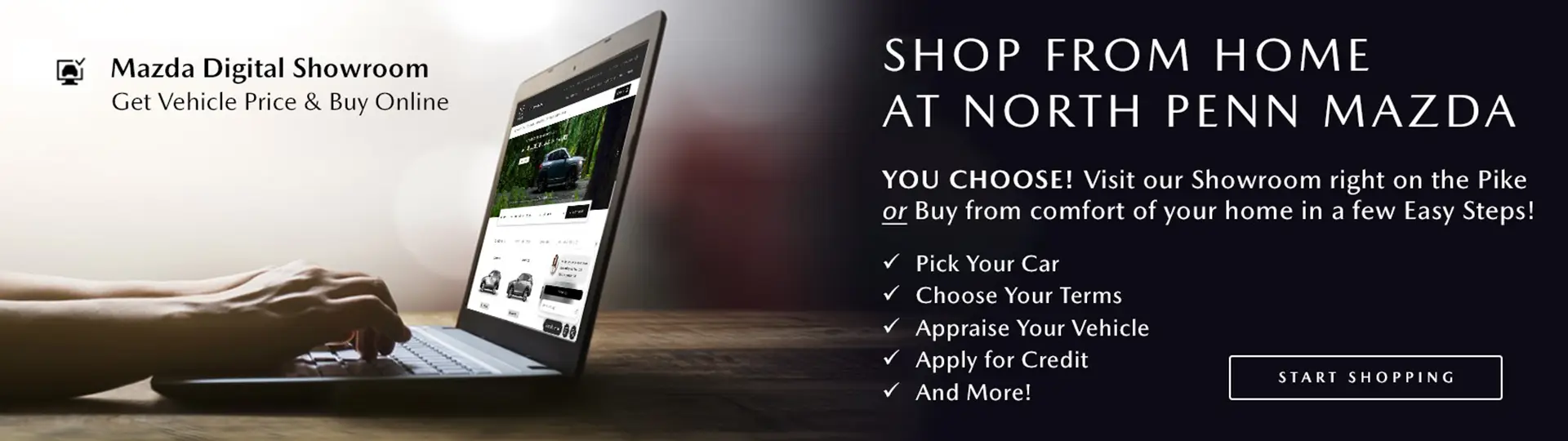 Shop from home with Mazda Digital Showroom