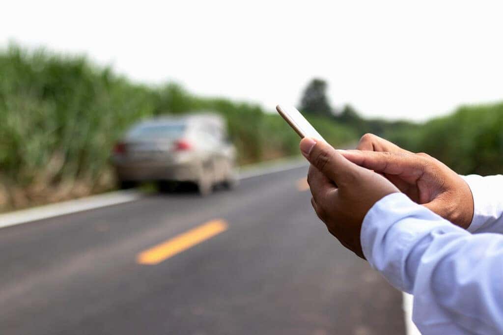 Calling roadside assistance