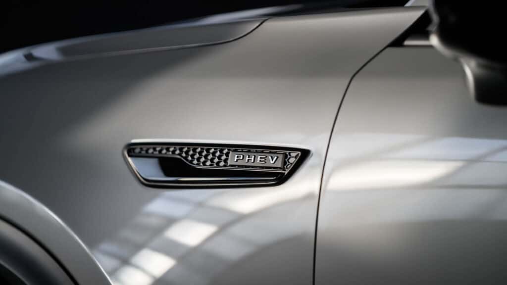 The badging of a Mazda PHEV