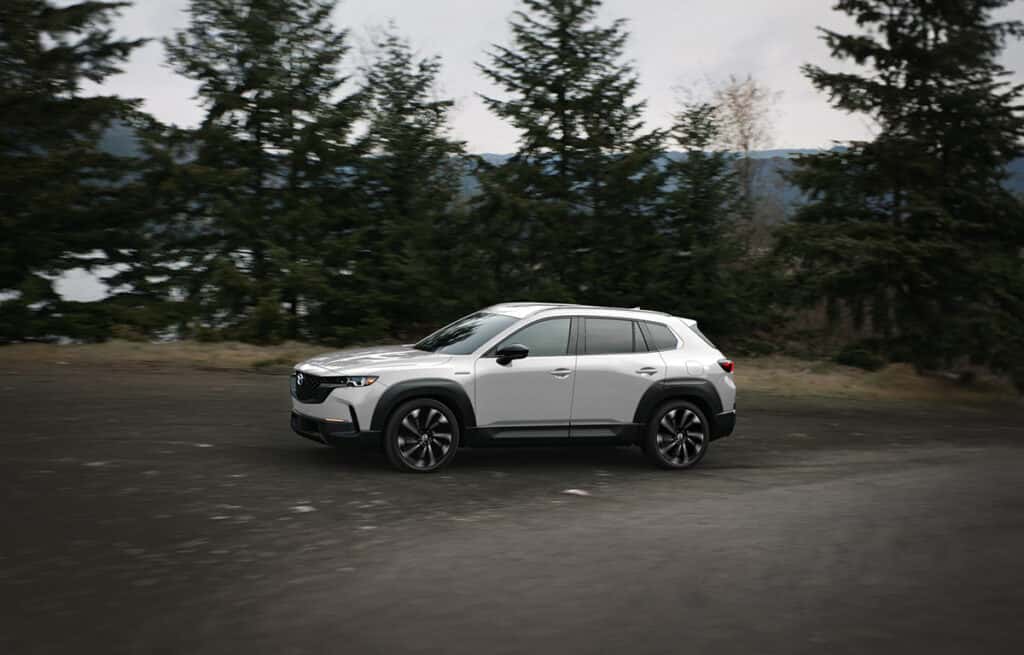 An SUV covered by the Mazda warranty