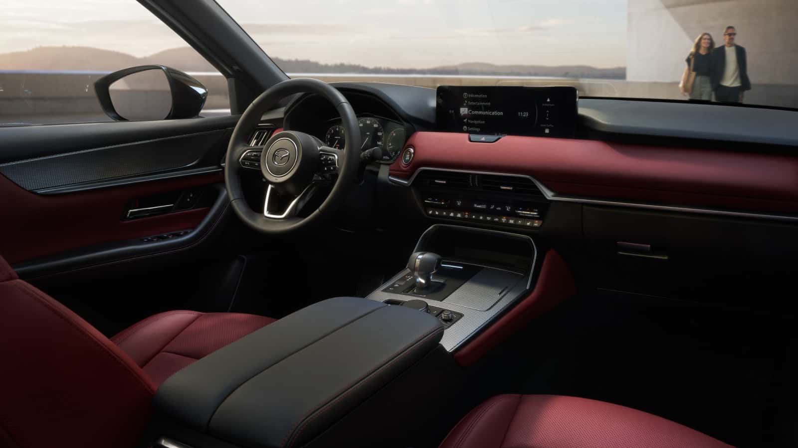 2026 Mazda CX-70 interior front seat shot