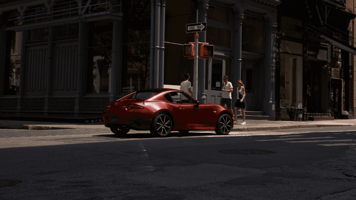 2026 Mazda MX-5 Miata RF on city street