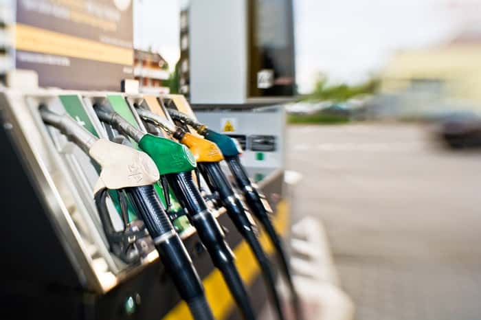Fuel pump at gas station.