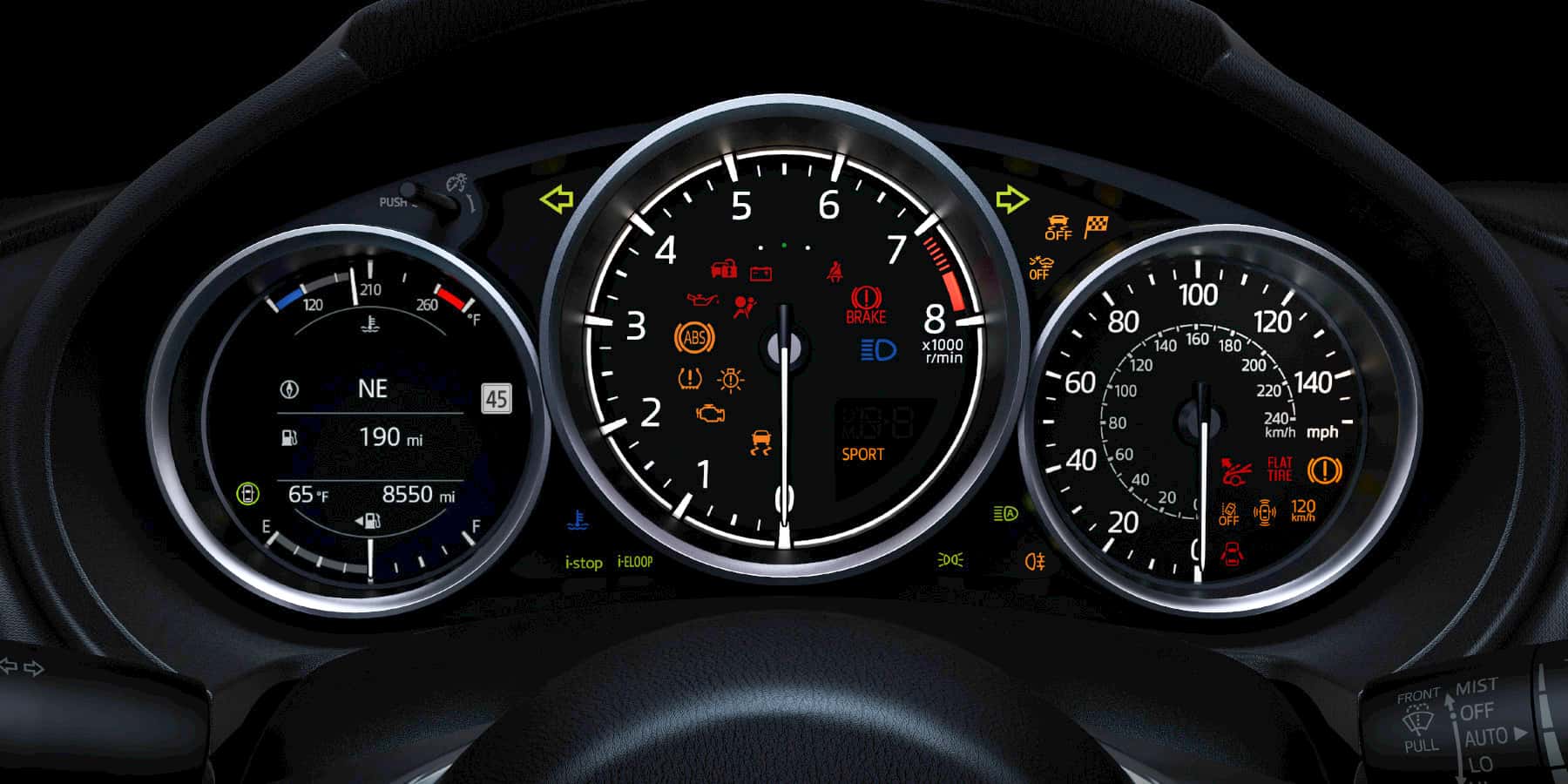 mazda dashboard lights