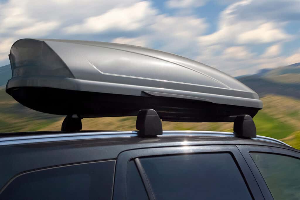 A rooftop carrier, one of several Volkswagen accessories