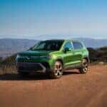 2026 Volkswagen Taos parked outside on dirt road