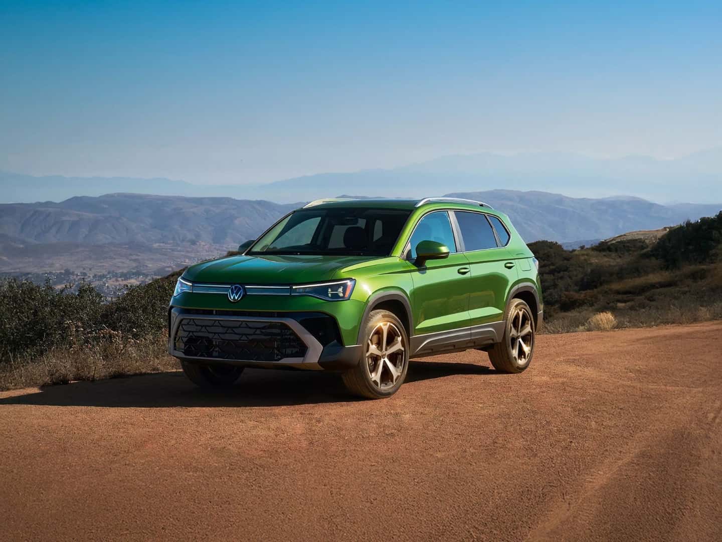 2026 Volkswagen Taos parked outside on dirt road